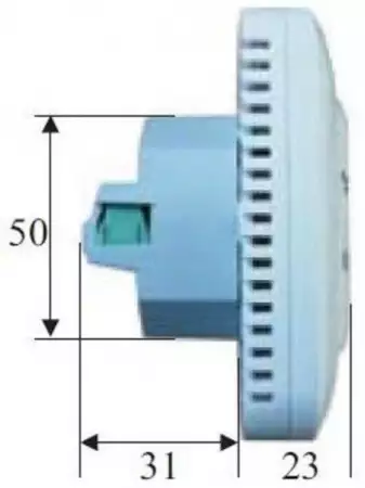 6. Снимка на UN - 01 PRG термостат за управление на вентилаторни конвектори