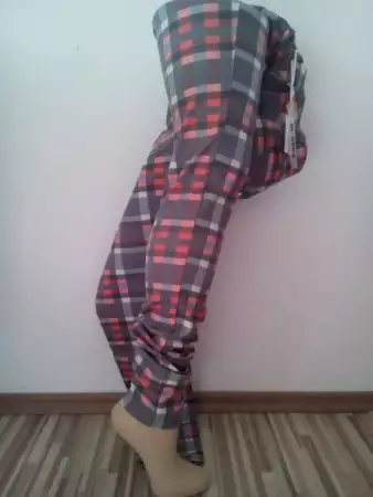 кариран панталон