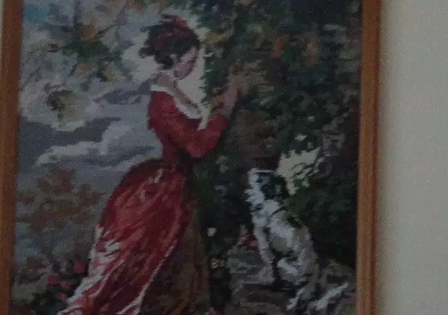 2. Снимка на Гоблен Момичето с куче