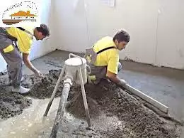 Машинни подови замазки, шлайфан бетон