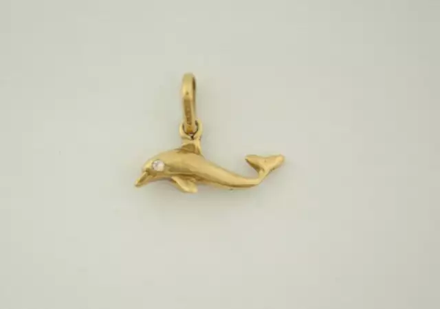 златна висулка делфин 30675 - 4