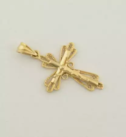 Златна висулка - кръст Д 33659 - 4