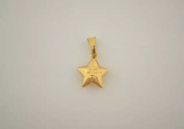1. Снимка на нова златна висулка - 20030 - звезда