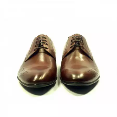4. Снимка на Стилни мъжки обувки - имитация на перфорирана кожа отстрани