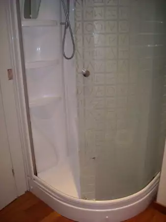 Овална парна душ кабина с хидромасаж - марка , , титан, , 