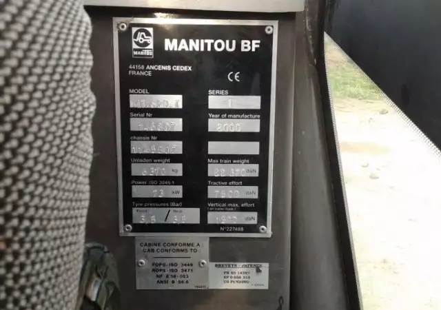 12. Снимка на Телескопичен товарач Manitou Mlt 629 Turbo