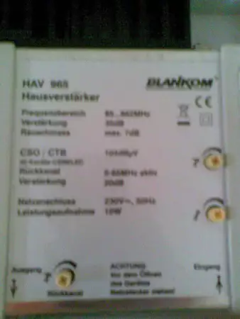 Продавам CATV Усилвател HAV 965 Blankom