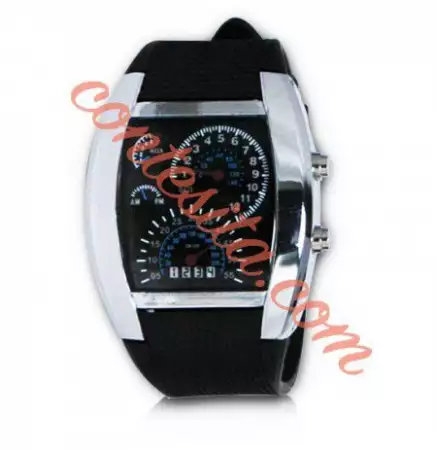 1. Снимка на Led спортен мъжки часовник с уникален дизайн