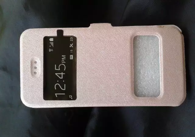 2. Снимка на Кожен калъф Flip тефтер, със стойка за I Phone 5G 5 5S - роз