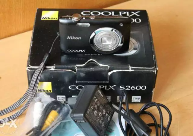 1. Снимка на Фотоапарат HD Nikon Coolpix S2600, 14Mp като нов