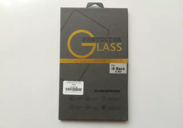 Стъклен протектор заден back за iPhone 5S