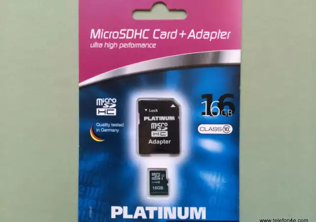 SONY PLATINUM Micro SD карта 16GB Class 10