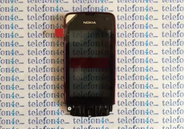 Nokia Asha 311 Оригинален тъчскрийн с рамка Rose Red