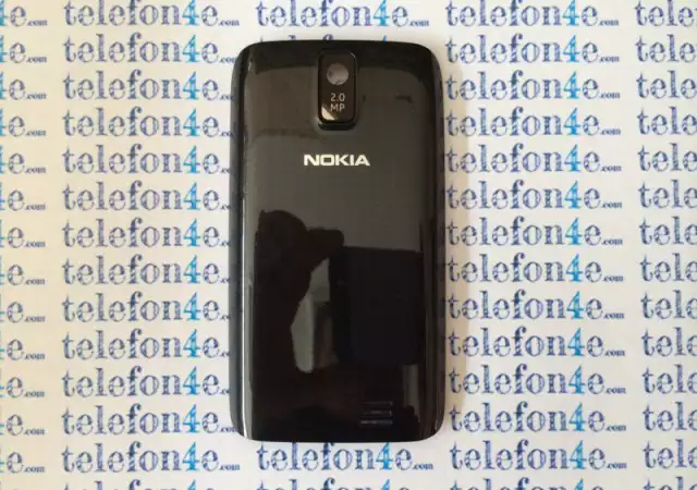 Nokia Asha 310 Оригинален заден капак Black Черен