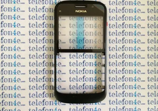 Nokia E5 Оригинален преден панел Black Черен