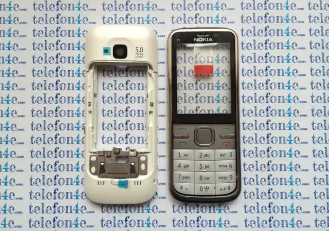 3. Снимка на Nokia C5 - 00 Оригинален панел комплект White Бял