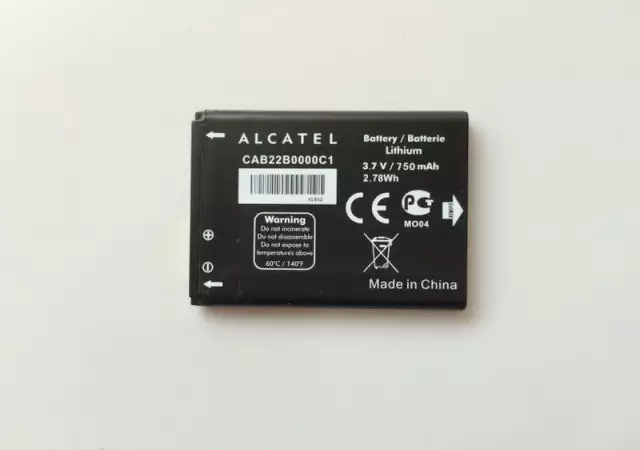 1. Снимка на Батерия за Alcatel One Touch 20.12G CAB22B0000C1 750 mAh