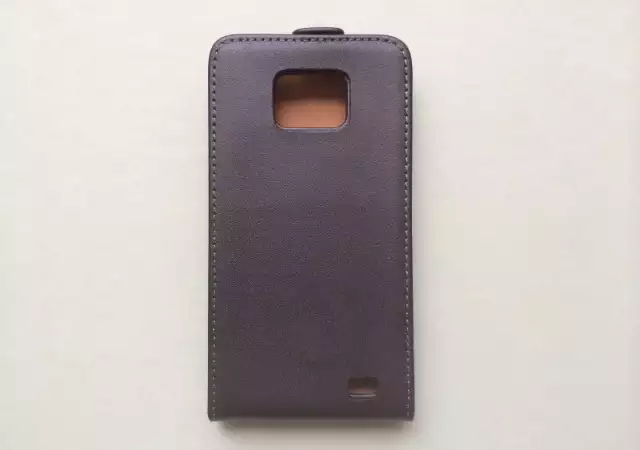Samsung i9100 Galaxy SII Кожен Калъф Тип Тефтер Black Черен