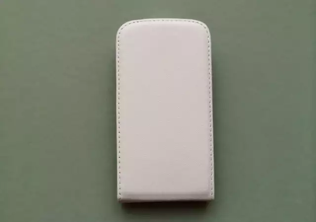 Samsung S7562 Galaxy S DUOS Кожен Калъф Тип Тефтер White Бял