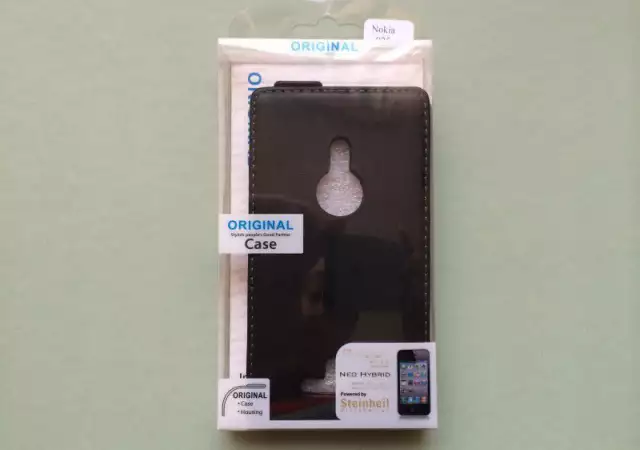 3. Снимка на Nokia Lumia 925 Кожен Калъф Тип Тефтер Black Черен