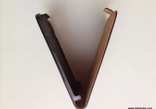 1. Снимка на LG E960 Nexus 4 Кожен калъф тефтер Black Черен