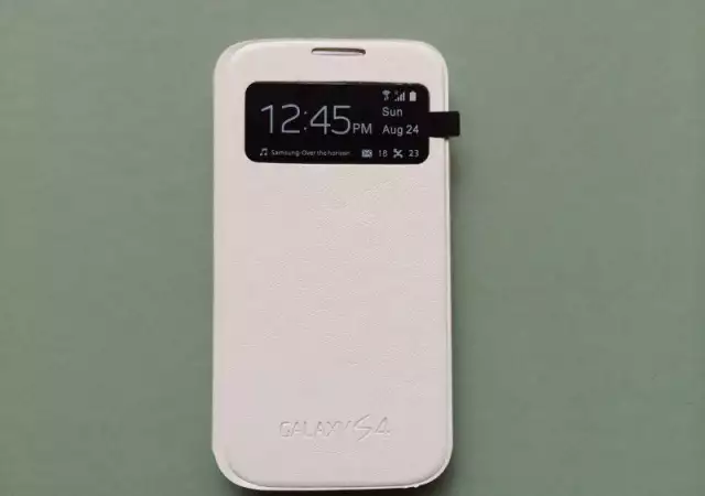 SAMSUNG Оригинален S View Cover за Samsung i9505 Galaxy S4 W