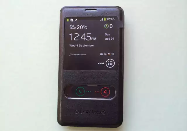 1. Снимка на Samsung N9005 Galaxy Note III Flip Cover Black Черен