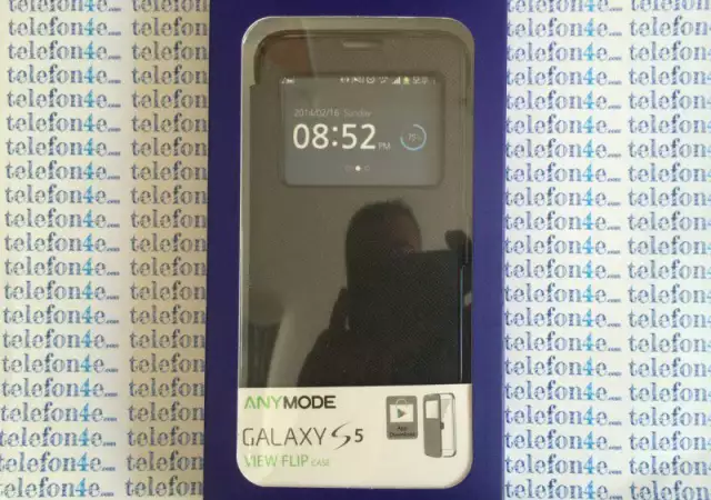 2. Снимка на Samsung G900 Galaxy S5 Ориигнален VIEW FLIP CASE Black Черен
