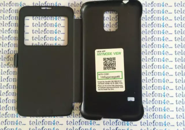4. Снимка на Samsung G900 Galaxy S5 Ориигнален VIEW FLIP CASE Black Черен