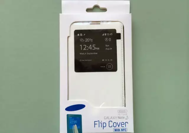 3. Снимка на Samsung N9005 Galaxy Note III Flip Cover White Бял