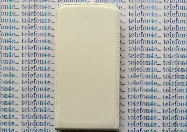 Samsung G900F Galaxy S5 Кожен калъф тефтер White Бял