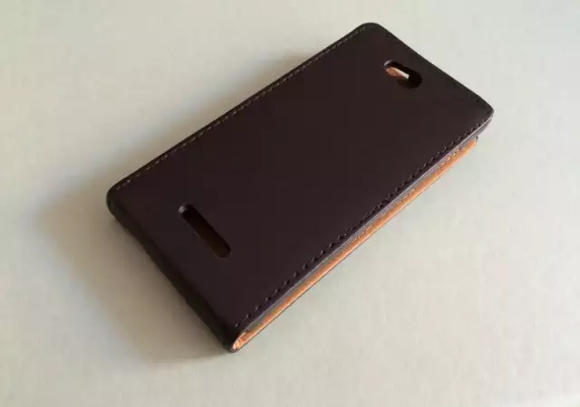 Sony Xperia C C2305 Калъф тефтер Black Черен
