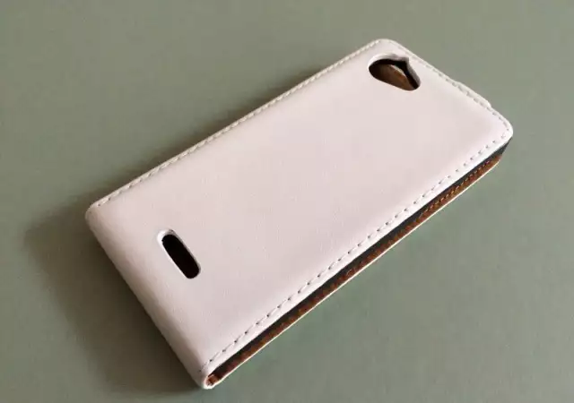 Sony Xperia L C2105 Калъф тефтер White Бял