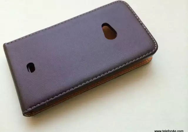 Nokia Lumia 625 Кожен Калъф Тефтер Black Черен