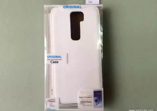 LG Optimus G2 D802 Кожен Калъф Тефтер White Бял