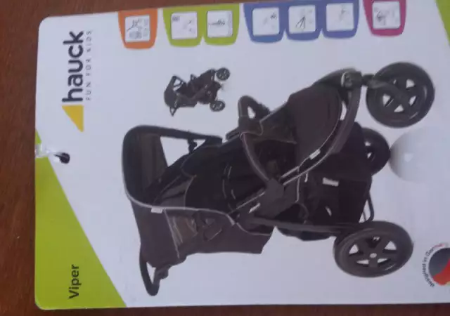 8. Снимка на Бебешка количка Hauck Viper trio set black.може и на части