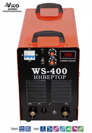 4. Снимка на Инверторни електрожени Vito - WS 400 с аргон ръкохватка