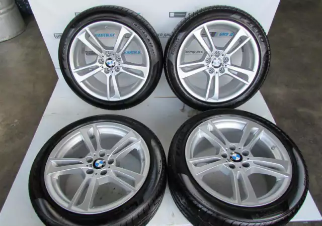 1. Снимка на Летни гуми 8мм DOT3112 и Ориг. джанти BMW Style 369M X3