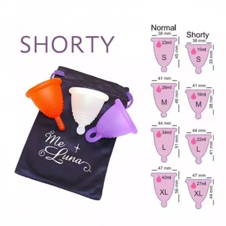 6. Снимка на Менструални чашки MeLuna SHORTY Classic - mini