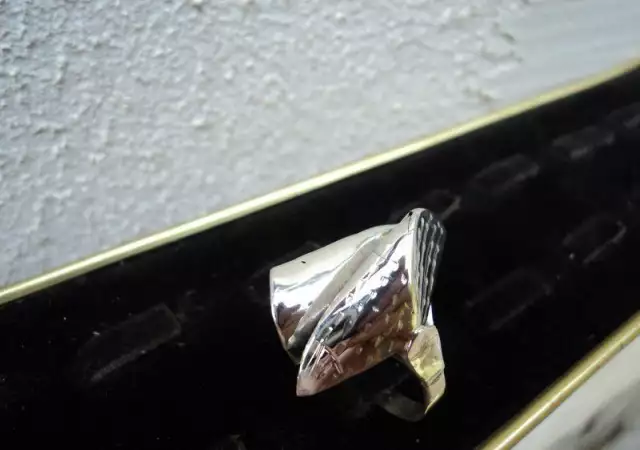 1. Снимка на модел 156 Изработени от масивно сребро Дамски пръстен