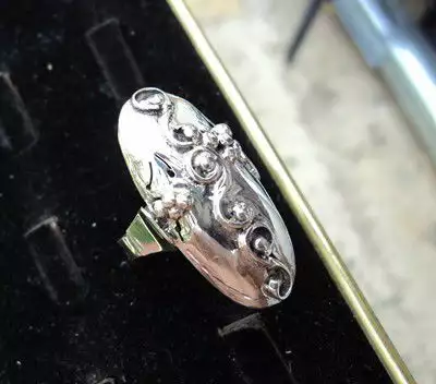 4. Снимка на модел 159 Изработен от масивно сребро Дамски пръстен