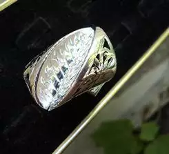 4. Снимка на модел 145 Изработен от масивно сребро Дамски пръстен