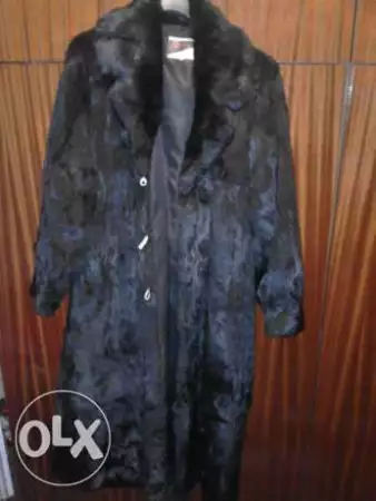1. Снимка на Дамско дълго палто от котки