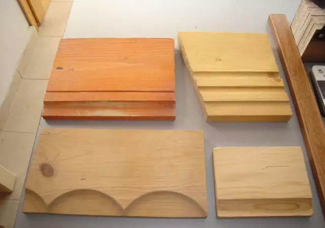 11. Снимка на дървени первази, профили и ръкохватки по поръчка