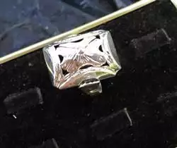 4. Снимка на модел 122 Сребърен пръстен с красив ажур, 