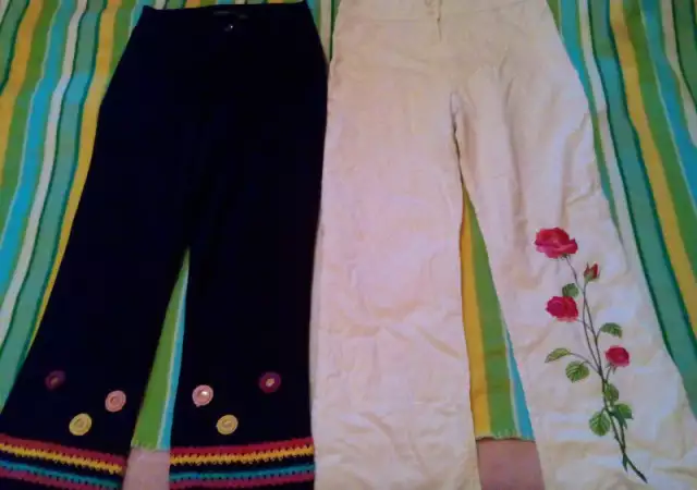 2. Снимка на Уникален сатенен панталон и много памучни и плюш