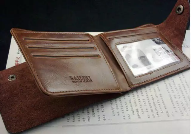 2. Снимка на Топ цена Ново качествено портмоне Bailini Genuine Leather
