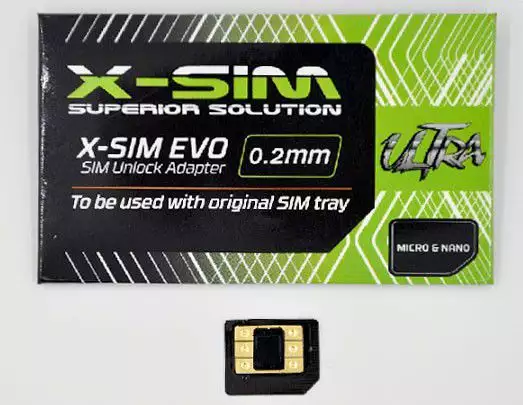 Отключване на iPhone с X sim Evo Ultra