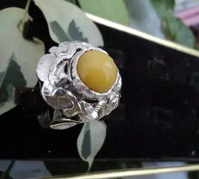 модел 223 Изработен от масивно сребро Дамски пръстен, с инк
