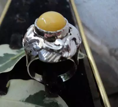 модел 223 Изработен от масивно сребро Дамски пръстен, с инк